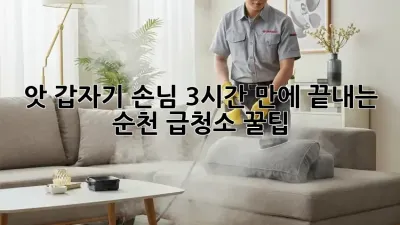 🤯 앗! 갑자기 손님?! 3시간 만에 끝내는 #순천 급청소 꿀팁 🏡✨